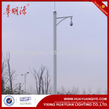 Outdoor steel camera mounting pole